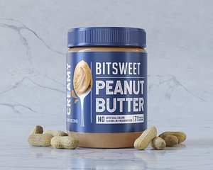 Peanut Butter Cream Packaging 3D model