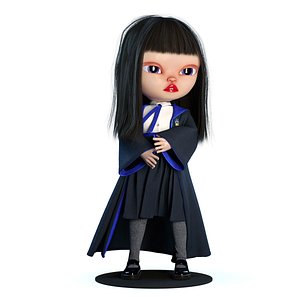 3D Olivia Wizard Blue Doll