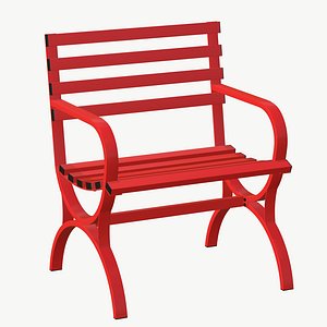 Bench Single Metal Chair Garden Furniture