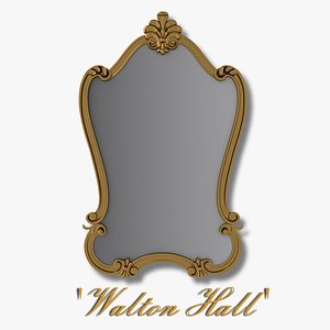 3d walton hall - antique model