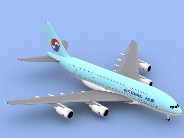 エアバスA380大韓航空3Dモデル - TurboSquid 220725