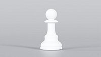 Realistic Chess Pwan White 3D Model StemCell certified Zero Cleanup UVs 4K PBR Textures