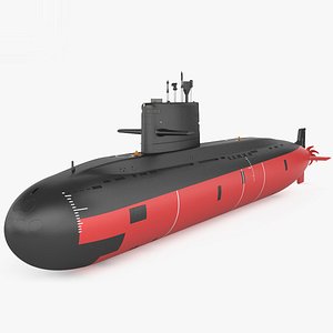type 039a submarine 3D model
