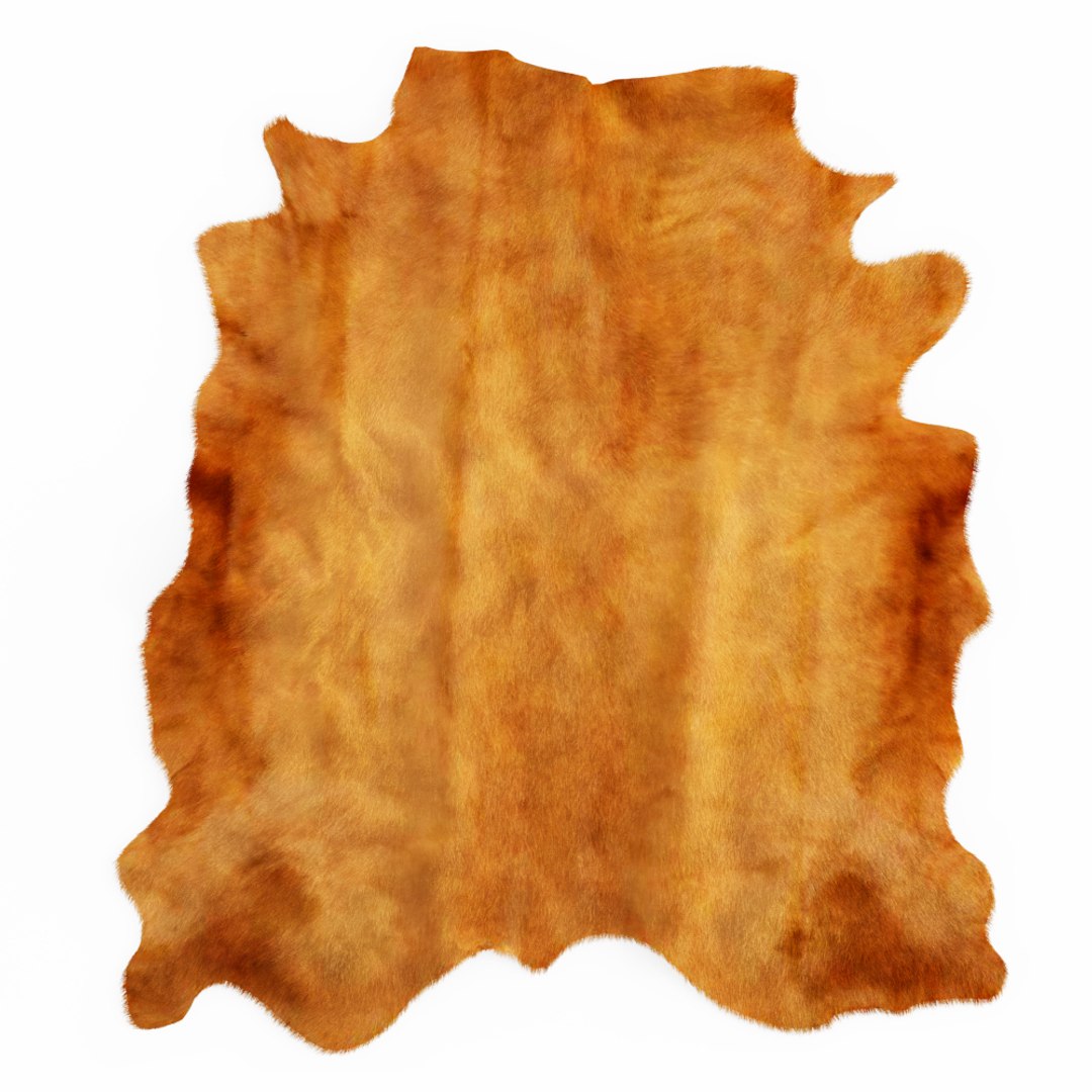 Wool Brown Cowhide Rug 3D Model - TurboSquid 1528979