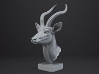 Antilope Bust - Animal Figurine