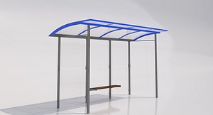 mmcite skandum 110a bus shelter 3d dwg