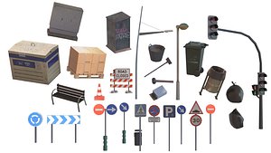 Street Elements 3D model