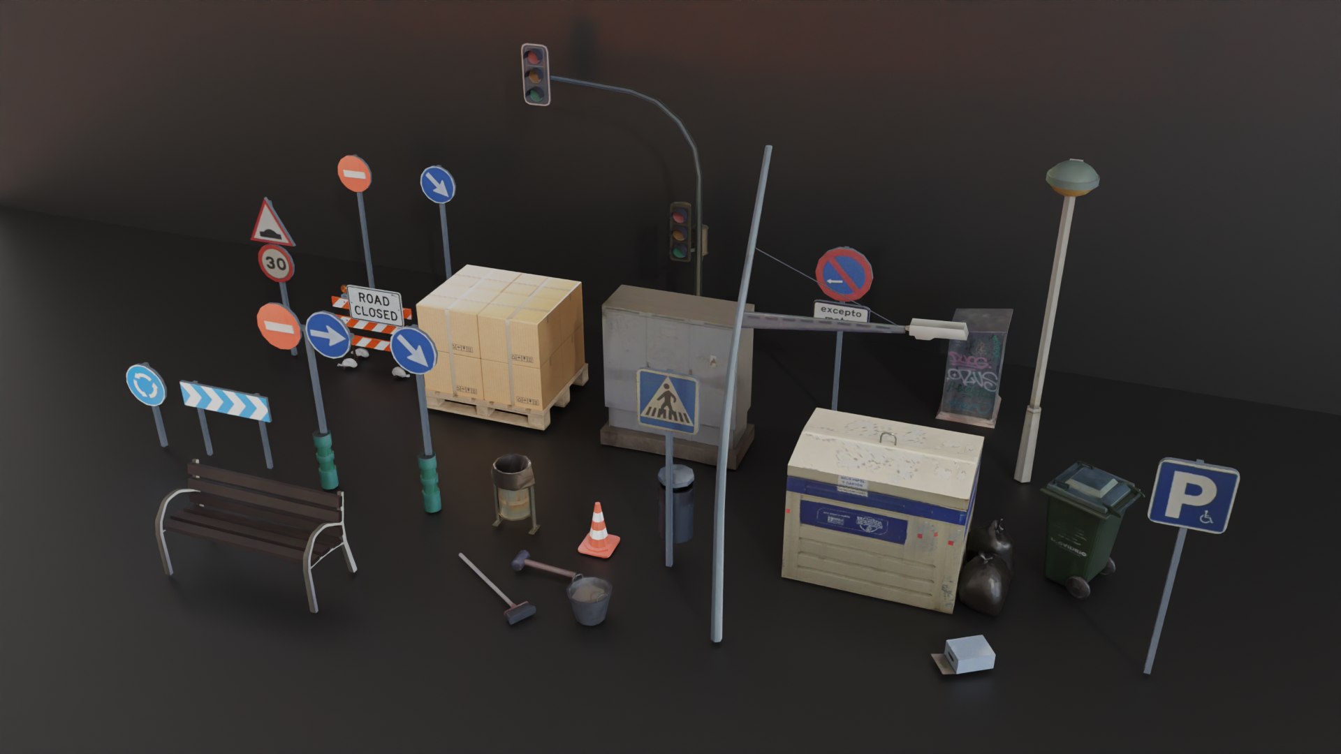 Street Elements 3D model https://p.turbosquid.com/ts-thumb/xt/r0ghZk/xs/pic2/png/1708475406/1920x1080/fit_q87/a44beec974169cff7e505d8b205e378220e5996e/pic2.jpg