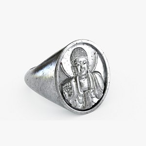 3D Buddha Ring