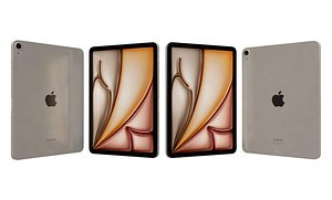 Apple iPad Air 11 2024 White 3D