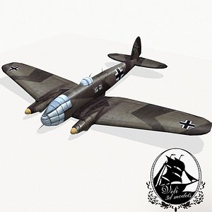 3d model heinkel 111 bomber
