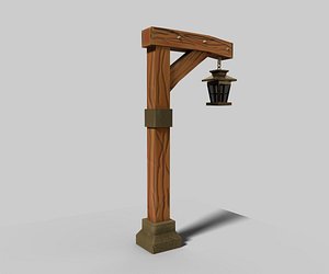 3D Stylized Street Lamp