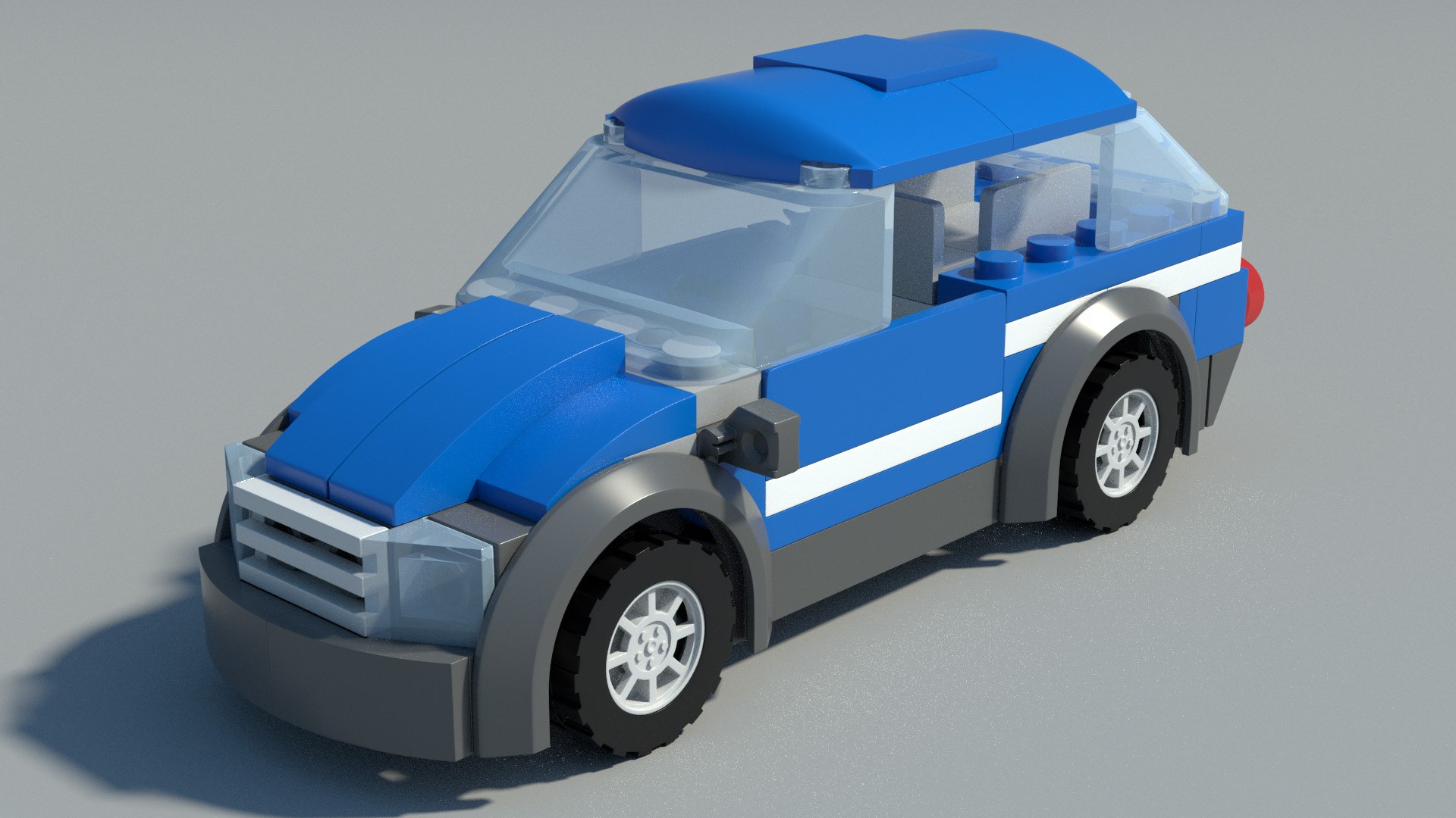 3d Lego Car Parts Model