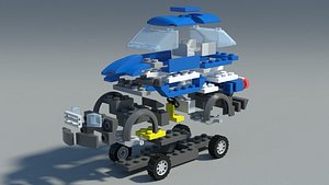 Detailed Lego Car