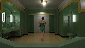The Shining Green Bathroom Room 237