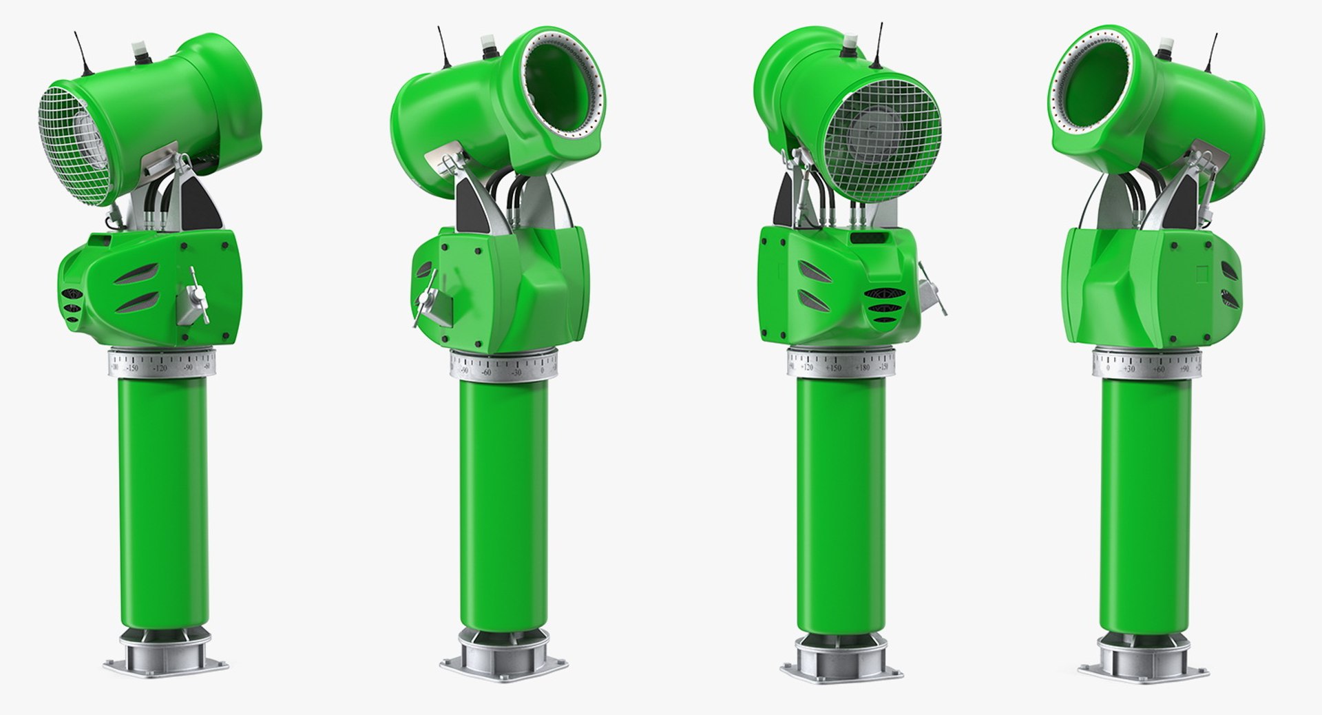 3D model green snow gun TurboSquid 1415759
