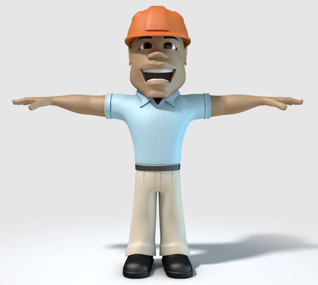 3D Dressed African Character Construction Model - TurboSquid 1422491