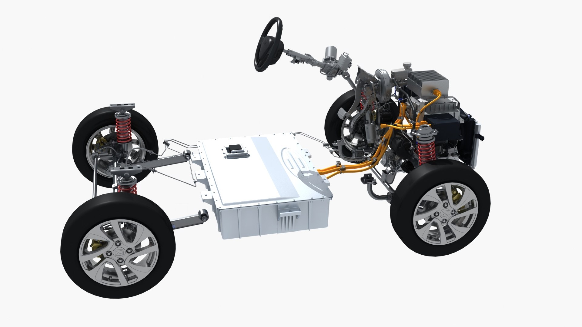 Mini Electric Car Chassis 3D Model - TurboSquid 2373948
