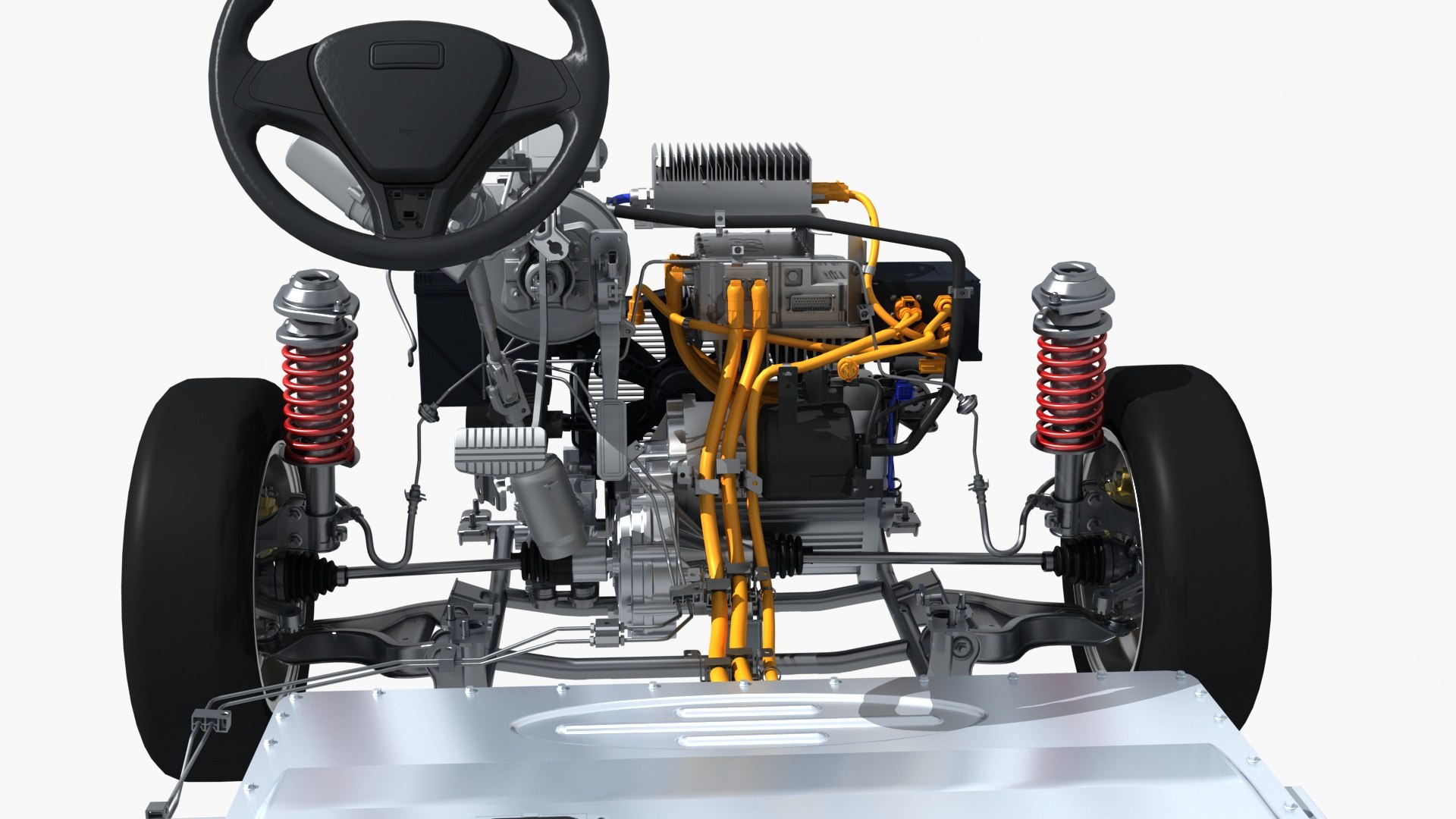 Mini Electric Car Chassis 3D Model - TurboSquid 2373948