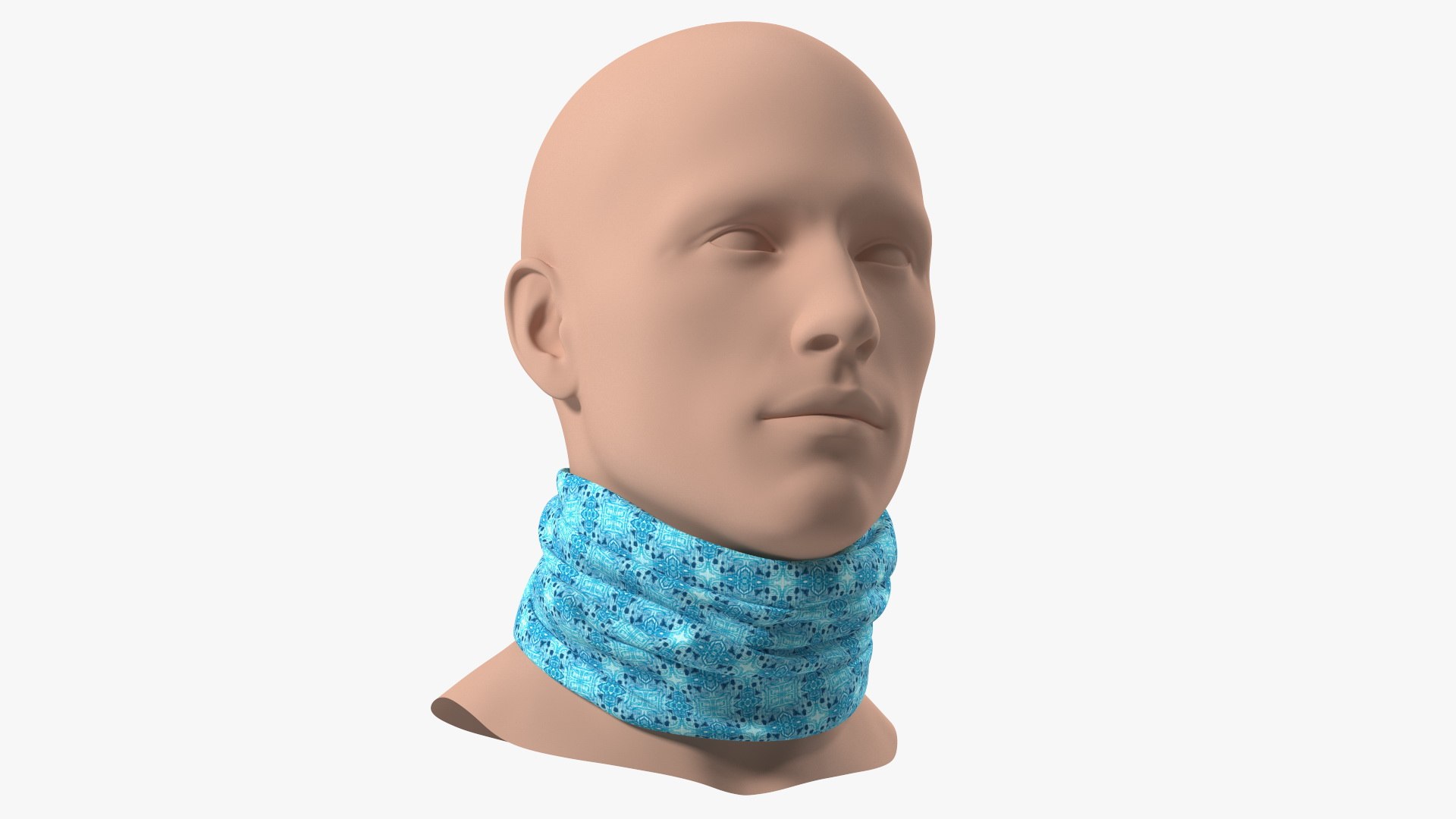Multi Functional Neck Gaiter Blue 3D model preview
