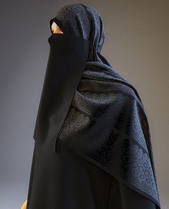 3D arab woman