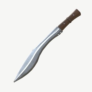 combat knife pbr obj free