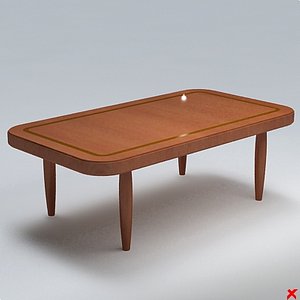 3d model table dining