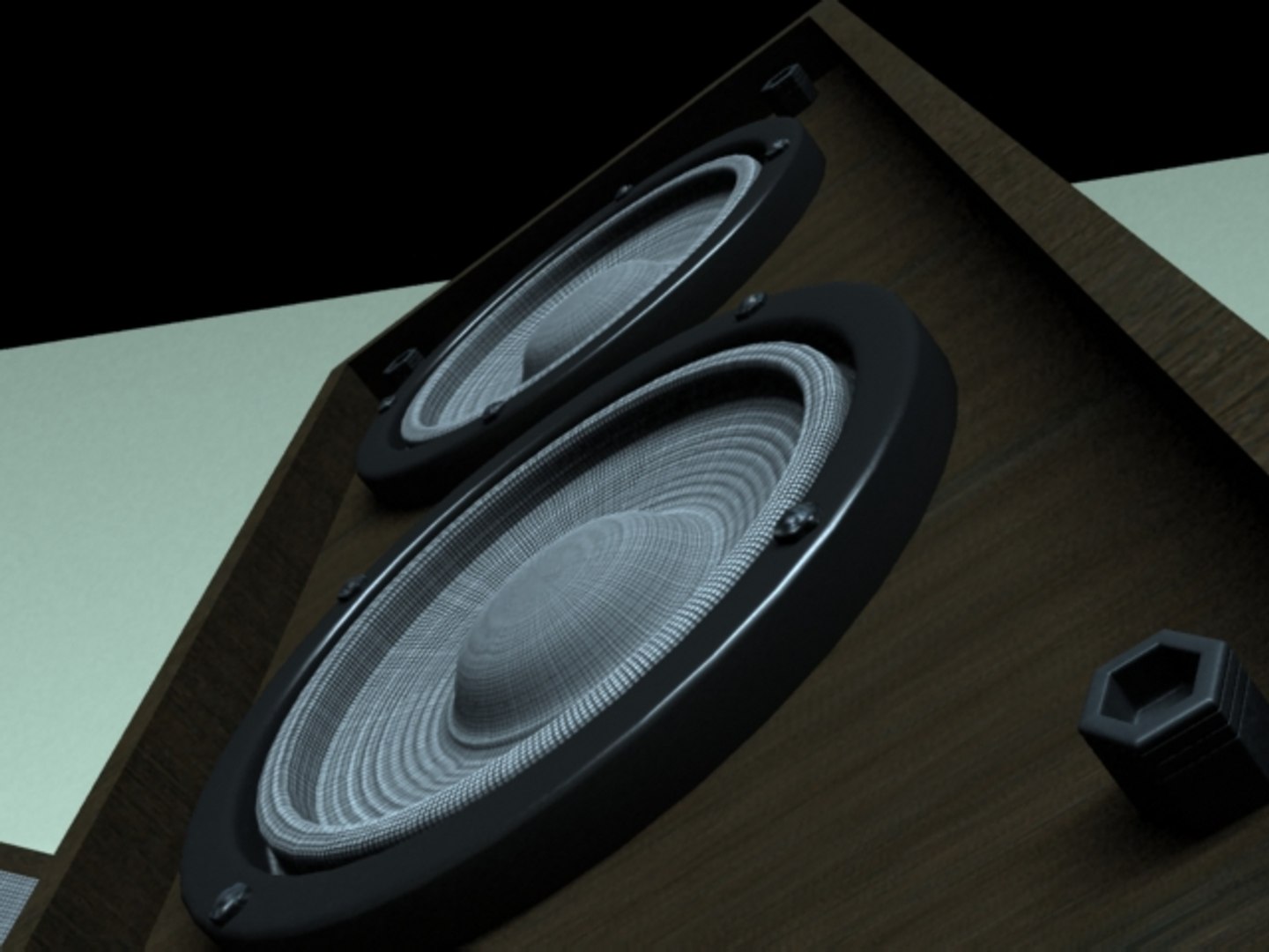 3d floor speakers model