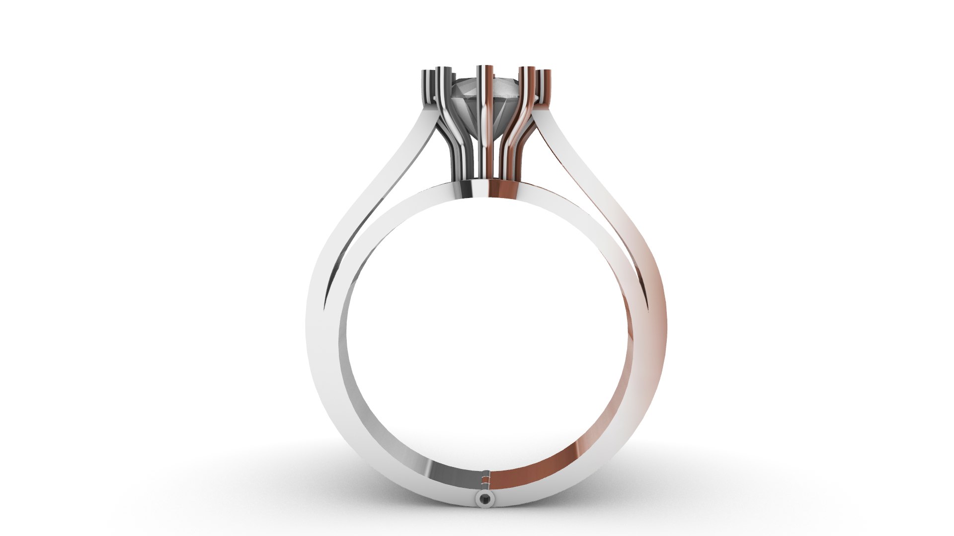 Open Close Engagement Ring Model - TurboSquid 2458507