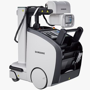 3D Samsung GM85 AccE X-Ray Diagnostic Unit Rigged PBR model