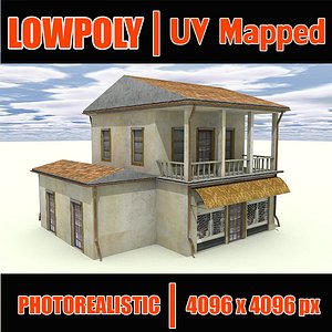 Lowpoly building LPBldX12