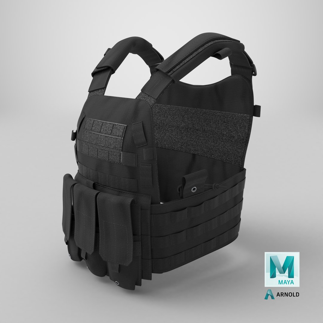Tactical Plate Carrier Vest Black 3D https://p.turbosquid.com/ts-thumb/xu/rSbYcy/Mw/stemcell_maya_arnold_render/png/1746043082/1920x1080/fit_q87/95137a6744b8c2bcf899f9fe78db356f4b6e93b5/stemcell_maya_arnold_render.jpg