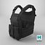 Tactical Plate Carrier Vest Black