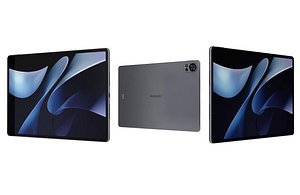 3D Huawei MatePad Air 12 2024 Smoky Gray Low Poly model