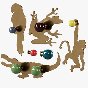 3D Wall Hooks model