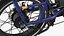 Electric Cargo Bike Blue Rigged for Cinema 4D