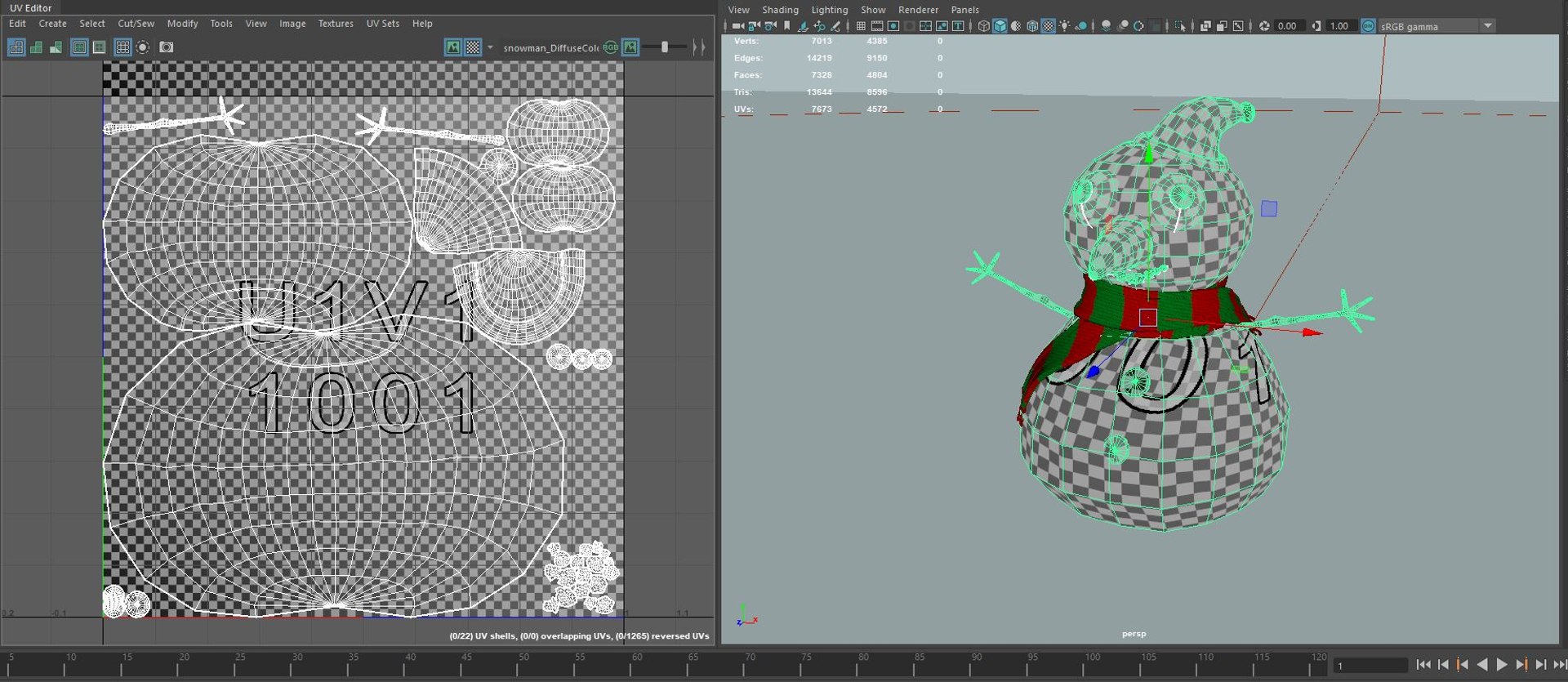 Snow snowman model - TurboSquid 1347927