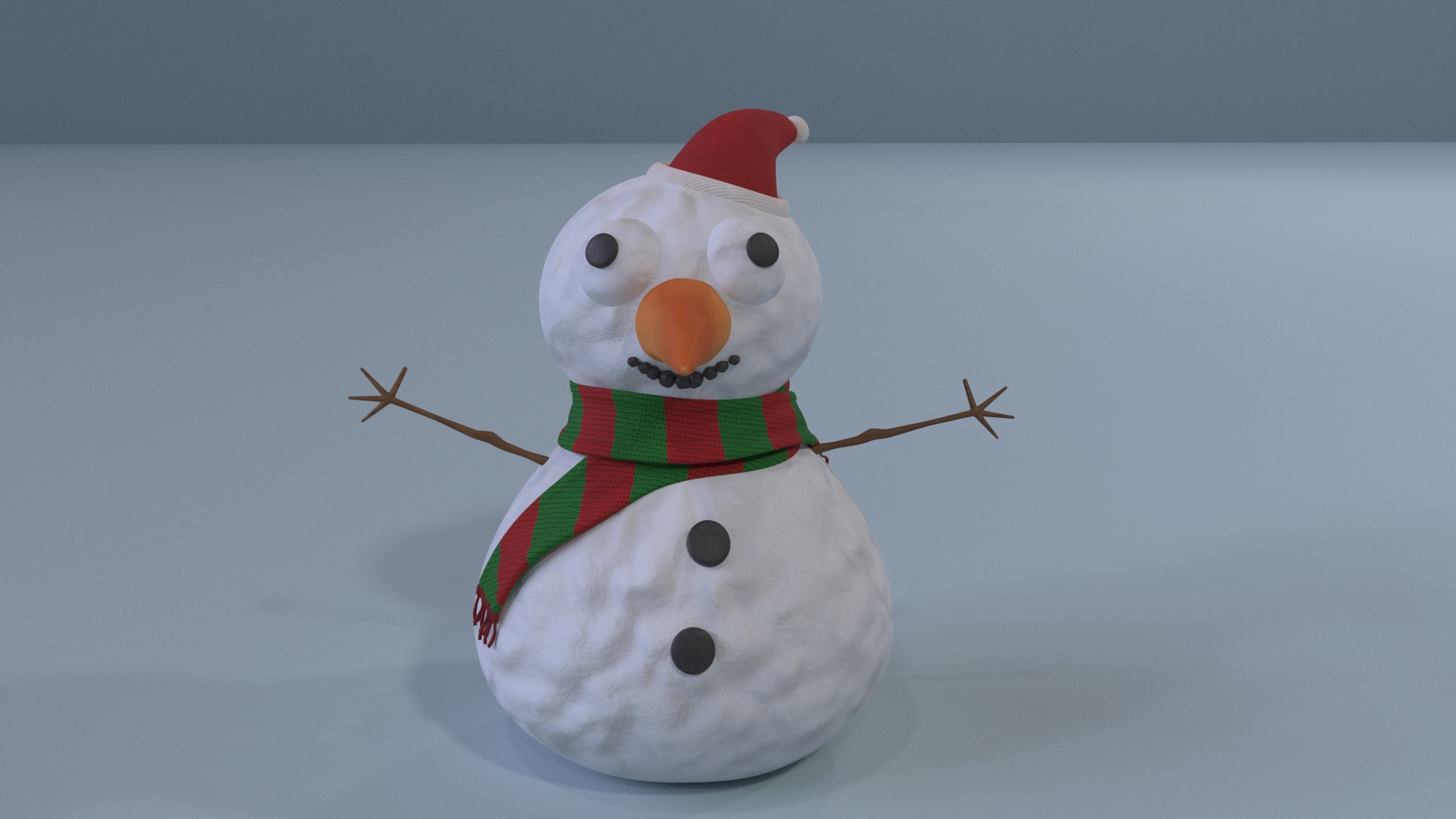 Snow snowman model - TurboSquid 1347927