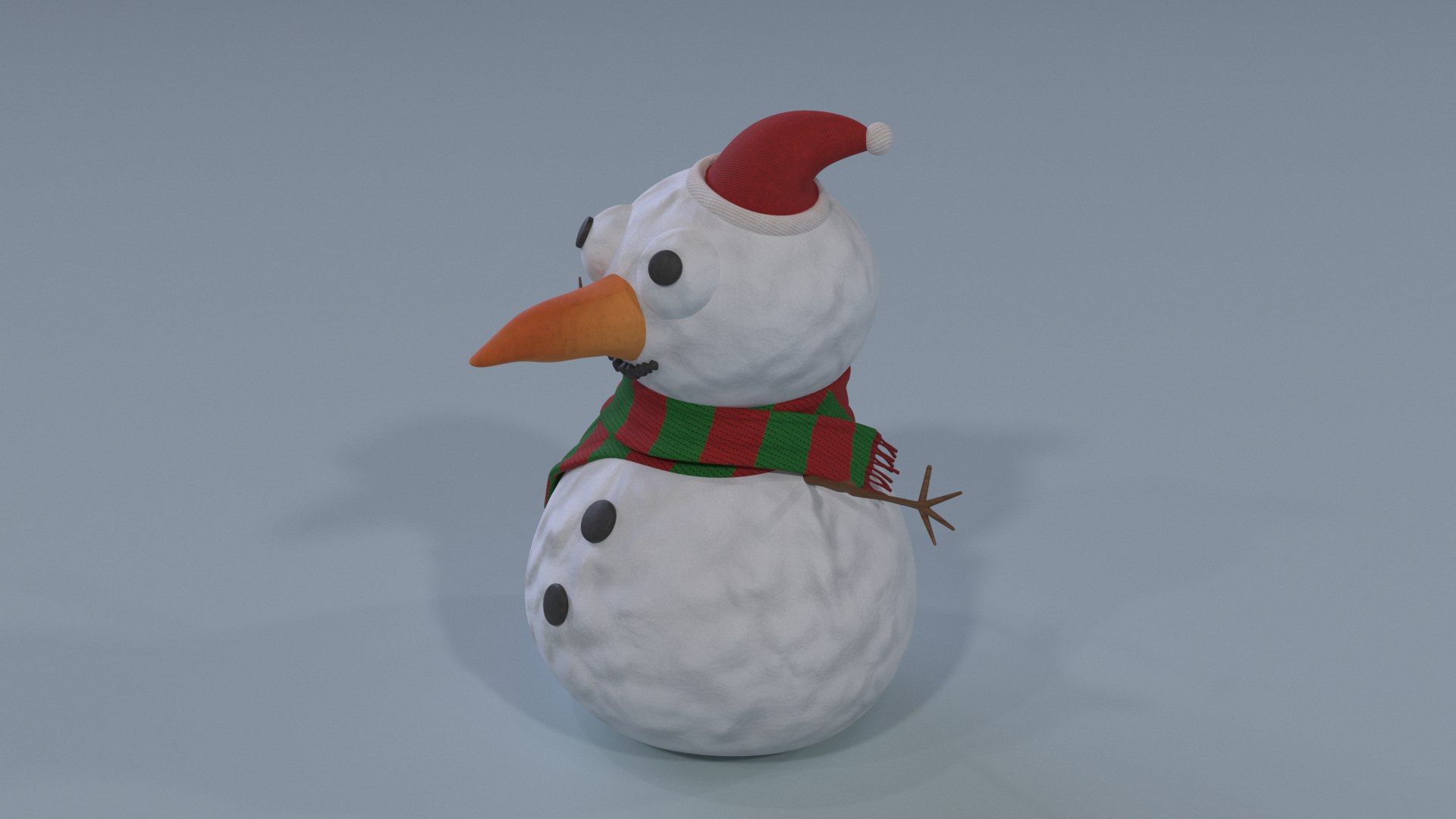 Snow snowman model - TurboSquid 1347927