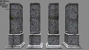3D pillar snow model