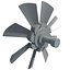 3D model engine cooling fan