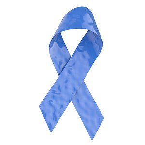 3D model Blue Ribbon Awareness Symbol