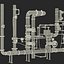 3d 3ds industrial pipes