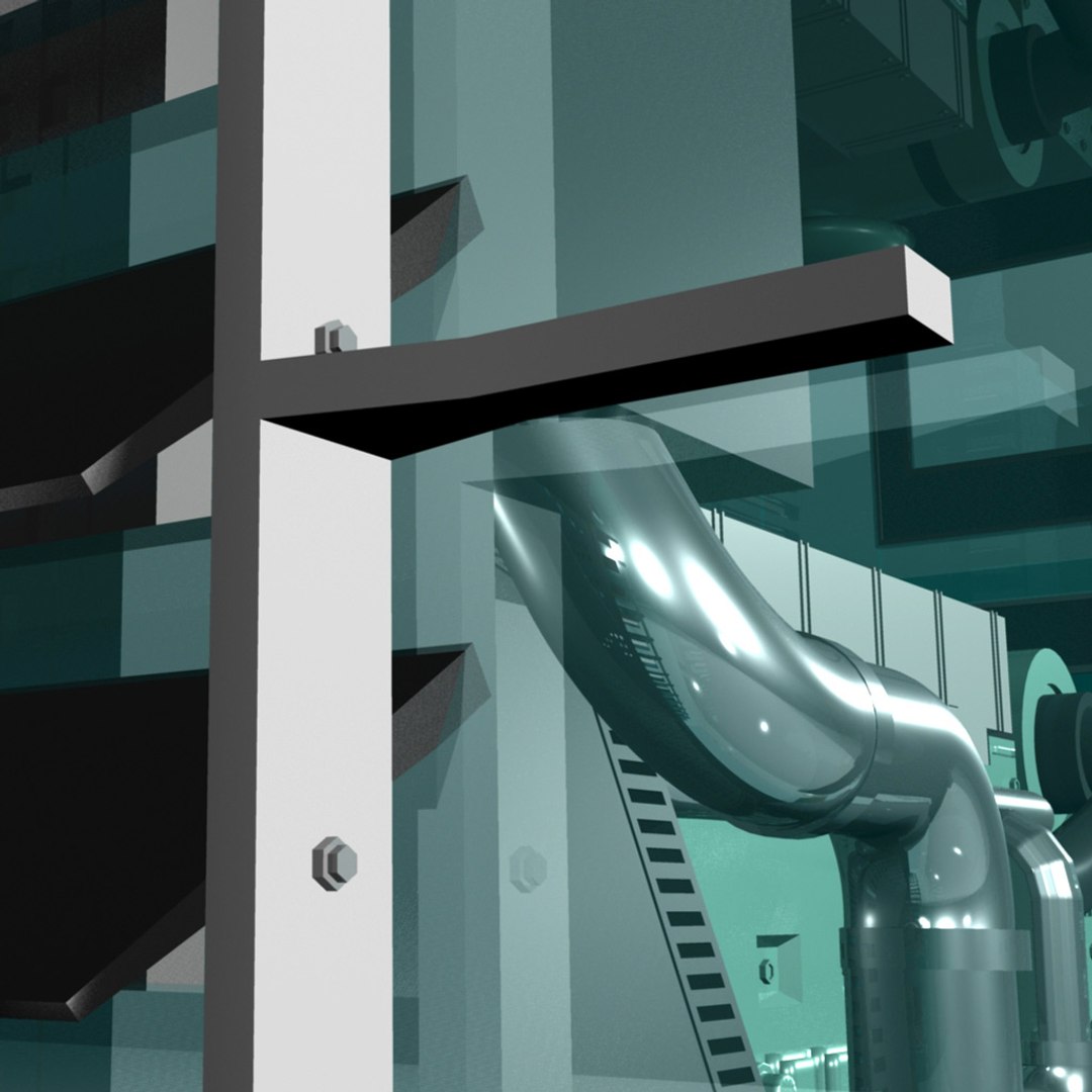 Mobile Generator Glass 3d Model