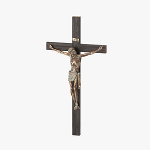 cross symbol crucifix 3D model