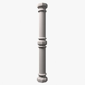 3D Column - Casa Batllo main room - Gaudi model