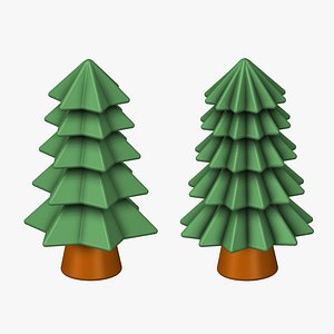 Pine Tree Set 3D model