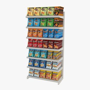 3D Supermarket Shelf Chips 02