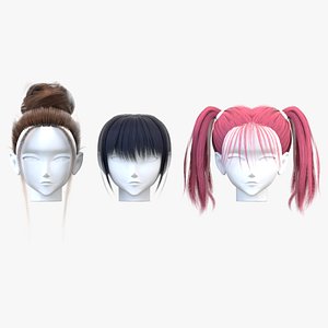 3D Styled Hair - 02