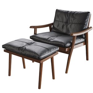 Vibieffe 1000 FAST Armchair and Ottoman 3D model